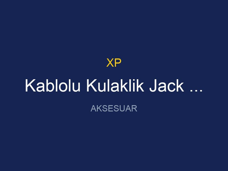 Xp Dedektör Kablolu Kulaklik Jack Ws4 Wsa Uyumlu Fiyatları