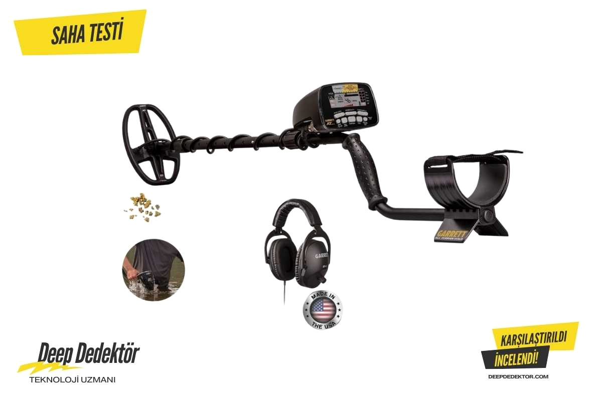 Garrett Dedektör Kiralik At Gold Dedektor 5X8 Dd Ms 2 Kulaklikli Fiyatları